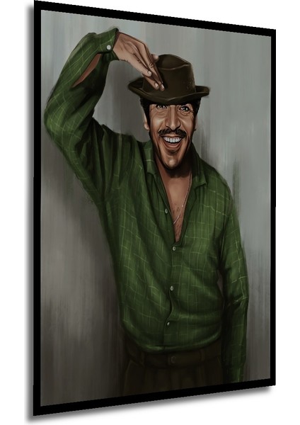 Çerçeve Görünümlü Yeşil Gömlekli Adam Ahşap Mdf Dekoratif Ev Duvar Tablo Dikdörtgen Ev Duvar Tablo modelleri