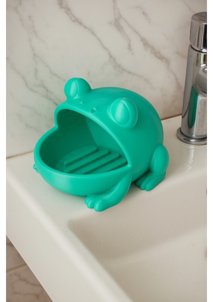 Oynak Kurbağa Sabunluk – Sevimli Banyo Düzenleyici