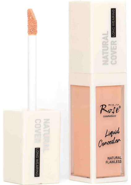 Roesıa Rose Cosmetics Rose Natural Cover Liquid Concealer Fırçalı 2.orta Ton.