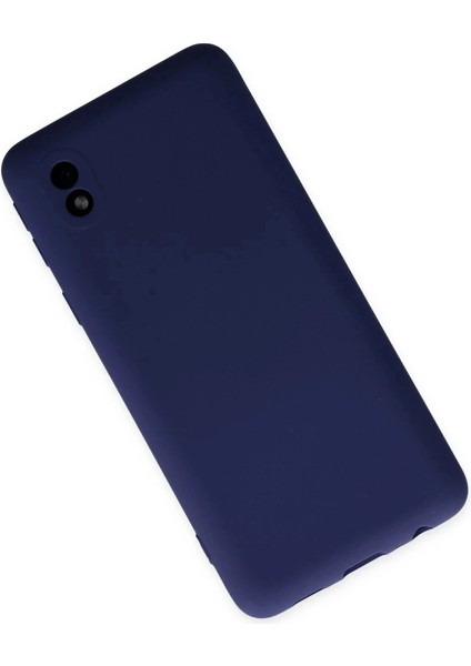Samsung Galaxy A01 Core Kılıf Nano Içi Kadife Silikon - Lacivert modelleri