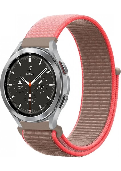 Watch 22MM Hasırlı Cırtcırtlı Kordon - Pembe