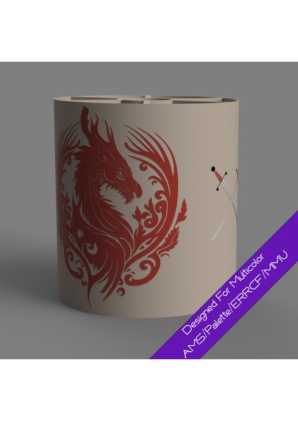 Dragon Abajur - Çok Renkliler Için Tasarlandı (Tek Renkle De Çalışır)