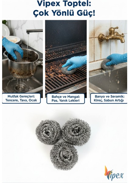 Süper Güçlü Toptel - Inatçı Kirlere Son! 3 Adet Toptel Set fiyatları