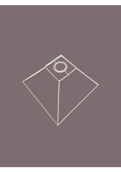 Kare Avize Teli , Iskeleti (30X15 Cm) Beyaz Statik Boyalı (Duy Takımı Dahil) indirimleri