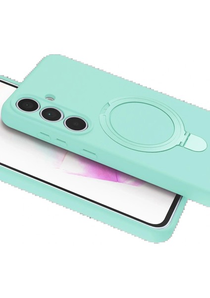 Samsung Galaxy S24 Fe Regal Magsafe Standlı Kapak - Su Yeşili fırsatları