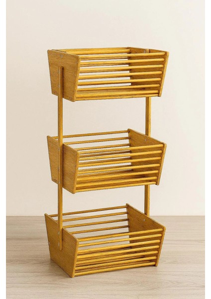 Bambu 3 Katlı Sebzelik – Doğal, Şık ve Fonksiyonel Mutfak Düzenleyici (32×28,5×67 Cm) fiyatları