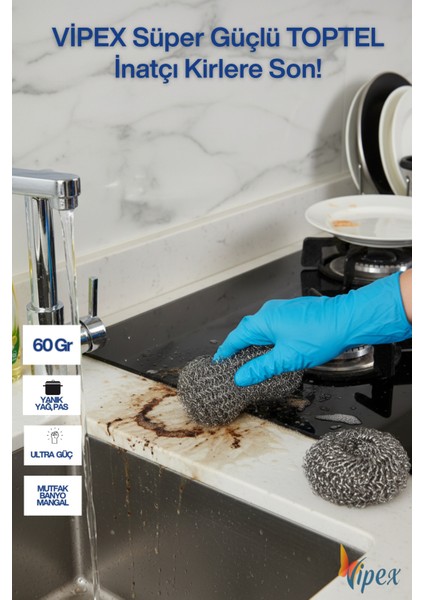 Süper Güçlü Toptel - Inatçı Kirlere Son! 2 Adet Toptel 60 gr fiyatları