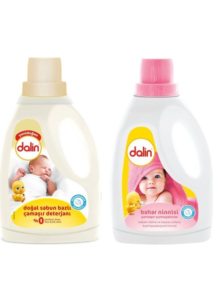 Doğal Sabun Bazlı Deterjan Yumuşatıcı Bahar Ninnisi 1500 ml