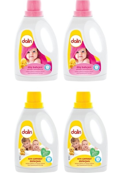 Sıvı Çamaşır Deterjanı 1500 ml X2 Adet + Düş Bahçesi Yumuşatıcı 1500 ml X2 Adet fiyatları