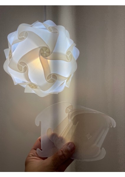 Desenlerle Yapılmış Abajur Veya Geometrik Top modelleri