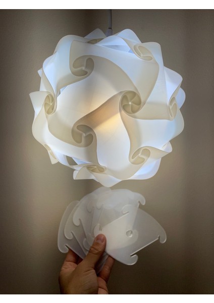 Desenlerle Yapılmış Abajur Veya Geometrik Top fırsatları