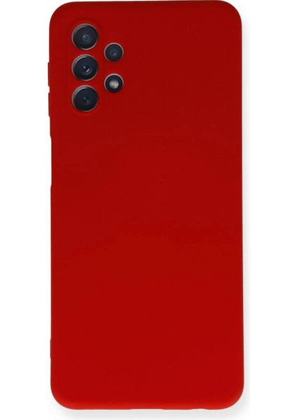 Samsung Galaxy A52 Kılıf Nano Içi Kadife Silikon - Kırmızı