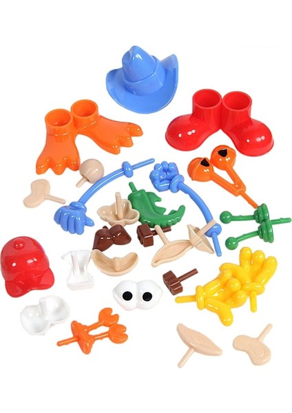 Oyun Hamuru Kalıbı Şapka El Ayak Komik Suratlı Şekiller