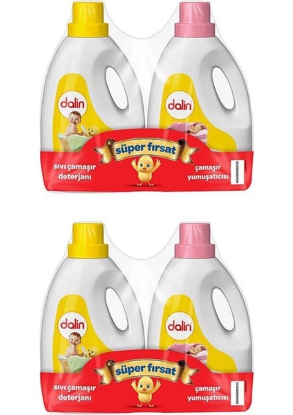 Çamaşır Deterjanı+Yumuşatıc 1.2lt 2 Li*4