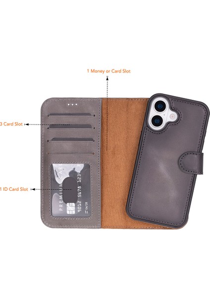iPhone 17 Leather Detachable Wallet Case modelleri