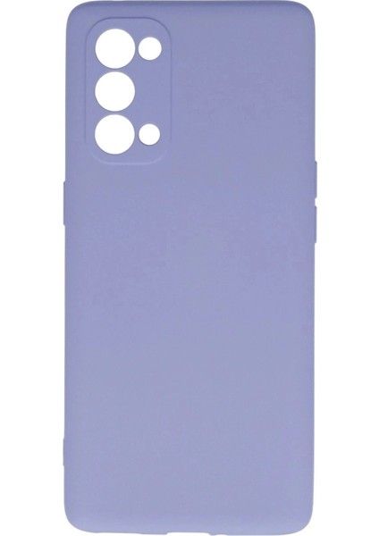 Oppo Reno 5 Pro Kılıf Nano Içi Kadife Silikon - Lila