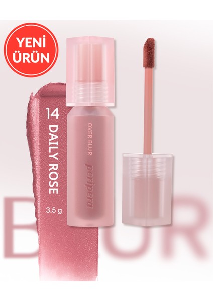 Gün Boyu Kalıcı Pürüzsüz Matlık Sunan Tint Perıpera Over Blur Tint (014 Daily Rosy)