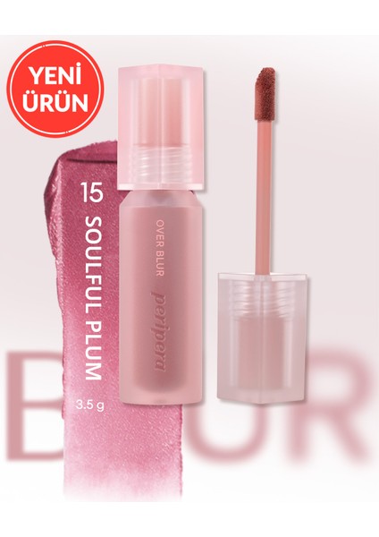 Gün Boyu Kalıcı Pürüzsüz Matlık Sunan Tint Perıpera Over Blur Tint (015 Soulful Plum)