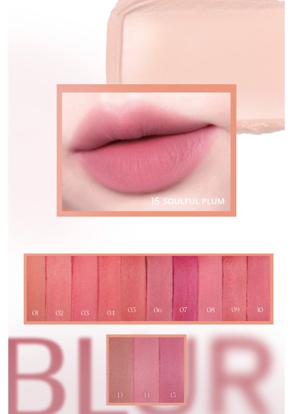 Gün Boyu Kalıcı Pürüzsüz Matlık Sunan Tint Perıpera Over Blur Tint (015 Soulful Plum) modelleri