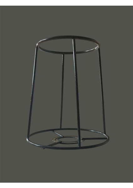 Konik Mini Abajur Teli ve Aplik Teli, Iskeleti Siyah Statik Boyalı E27 (15 Cm) fiyatları