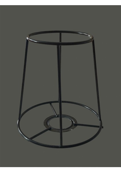 Konik Mini Abajur Teli ve Aplik Teli, Iskeleti Siyah Statik Boyalı E27 (15 Cm) modelleri