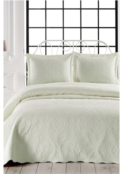 Örtüm Ivy Sarmaşık Çift Kişilik Microfiber Kapitone Yatak Örtüsü