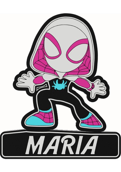 Hayalet Örümcek (Örümcek Adam) Lamba LED Işık Kutusu