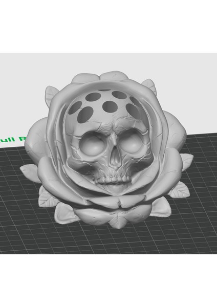 Kafatası Gül Kalemlik - Spooky Masa Düzenleyici - 3D Baskı Stl/3mf fiyatları