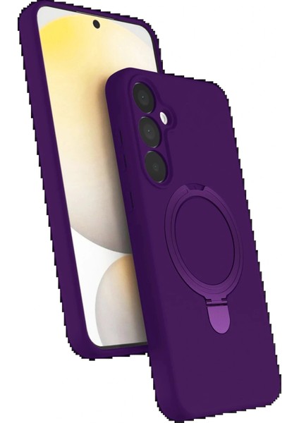 Samsung Galaxy A16 5g Regal Magsafe Standlı Kapak - Derin Mor