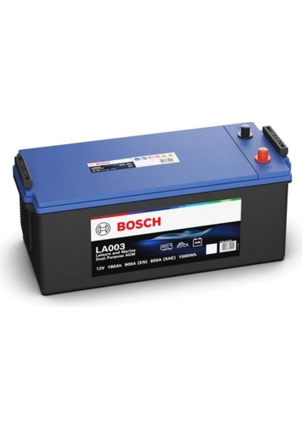 0092LA0030 - La 180 Ah Dual Agm - 900M. Akım (A) En / 180AH - Bosch