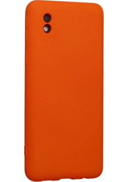 Samsung Galaxy A01 Core Kılıf Nano Içi Kadife Silikon - Turuncu fiyatları