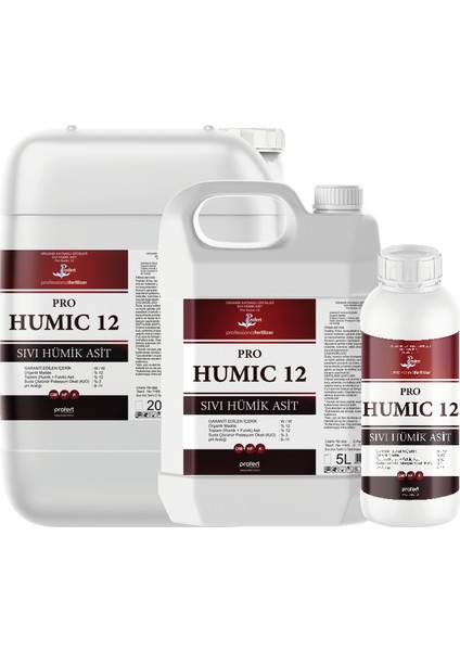 Pro Humıc 12 – Organik Madde + Humik & Fulvik Asit – 20 Lt