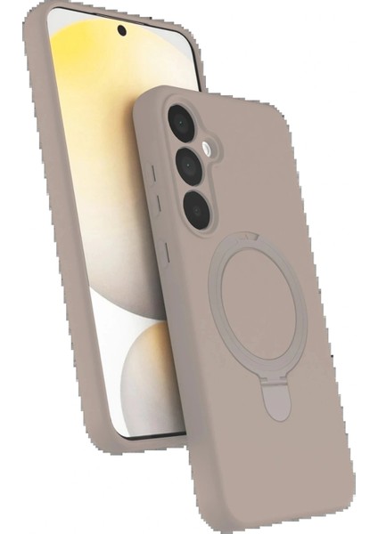 Samsung Galaxy A16 5g Regal Magsafe Standlı Kapak - Çöl Titanyum