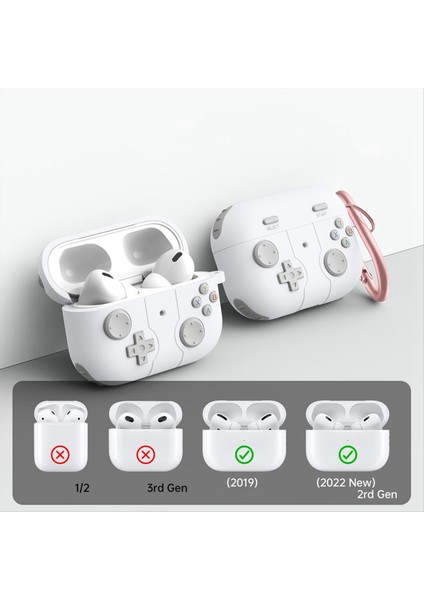 Pro2 Koruyucu Kılıf Için Uygun Apple Bluetooth Kulaklık Kasası Silikon Koruyucu Kılıf Mavi (Yurt Dışından)