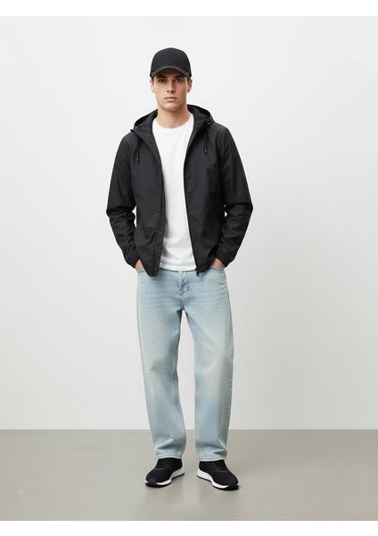 RAMOCE Uzun Kollu Kapüşonlu Siyah Mont fırsatları