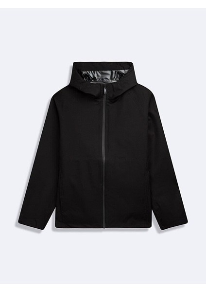 RAMOCE Uzun Kollu Kapüşonlu Siyah Mont indirimleri