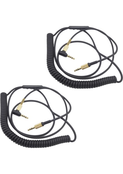 Marshall Major Iı 2 Monitör Bluetooth Kulaklık Için 2x Yay Ses Kablosu Kablosu Hattı (Yurt Dışından)