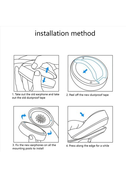 Sennheiser Için 6 Parça Gsp Sennheıser Gsp 300 GSP301 302 303 350 370 Kulak Pedleri Için (Yurt Dışından) fırsatları