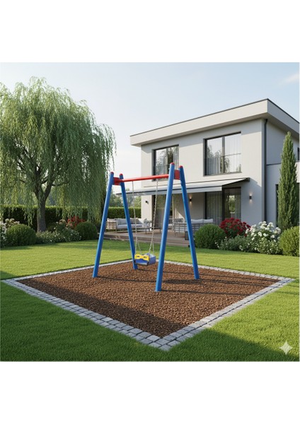 Park Salıncak Tekli, Klasik Salıncak Modeli, Standart Korkuluklu Koltuk