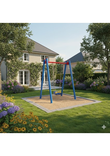 Park Salıncak Tekli, Klasik Salıncak Modeli, Standart Korkuluklu Koltuk indirimleri