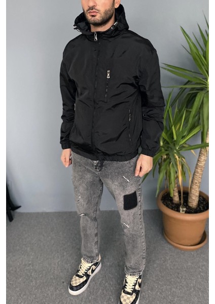 Kapüşonlu Siyah Yağmurluk fiyatları
