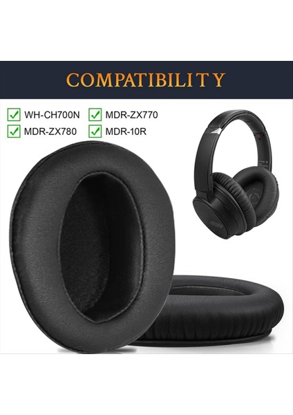 1paır Köpük Kulak Pedleri Sony WH-CH700N (WHCH700N) &amp MDR-ZX780 (ZX780DC)/MDR-ZX770 Kulaklık Için Deri Earpad (Yurt Dışından) fırsatları