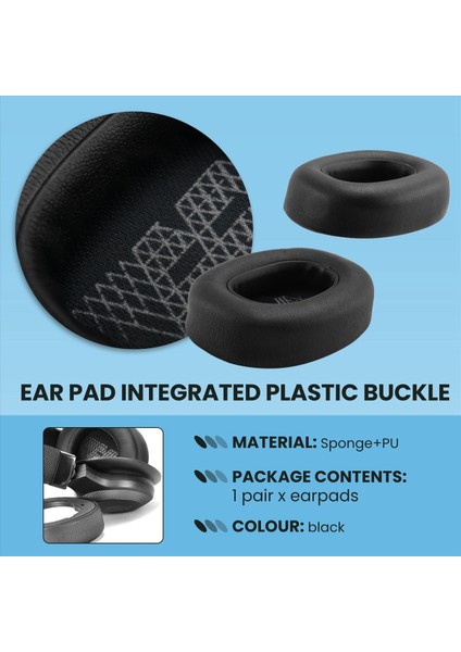 Kulak Yastık Belleği Köpük Kulak Pedleri Yedek E65 E65BTNC / Düet Nc / Canlı 650BTNC Canlı 660 Btnc (Yurt Dışından) modelleri