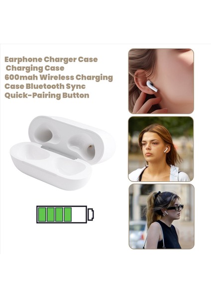 Için Kulaklık Şarj Cihazı 3 Şarj Kılıfı 600MAH Kablosuz Şarj Kılıfı Bluetooth Sync Hızlı Eşleme Düğmesi (Yurt Dışından) indirimleri