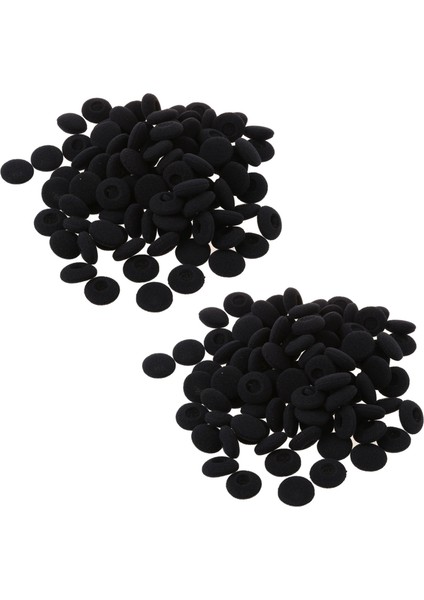 Fasdga 200 Pcs Siyah Sünger Kulaklık Kulaklık Kapak Kulak Pedleri Kapak Değiştirme (Yurt Dışından)