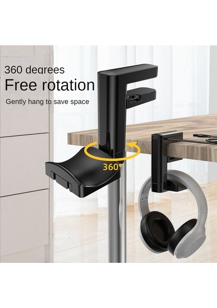Kulaklık Braketi Döner Monte Pcheadset Ekran Standı Tutucu USB Bağlantı Noktaları ile Masa Kulaklıkları Askı Kancası (Yurt Dışından) modelleri