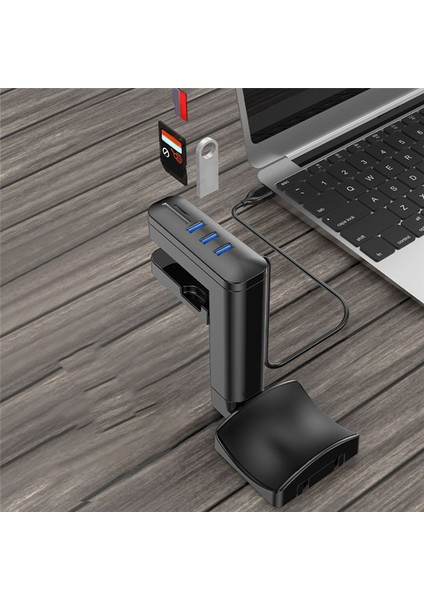 Kulaklık Braketi Döner Monte Pcheadset Ekran Standı Tutucu USB Bağlantı Noktaları ile Masa Kulaklıkları Askı Kancası (Yurt Dışından) indirimleri