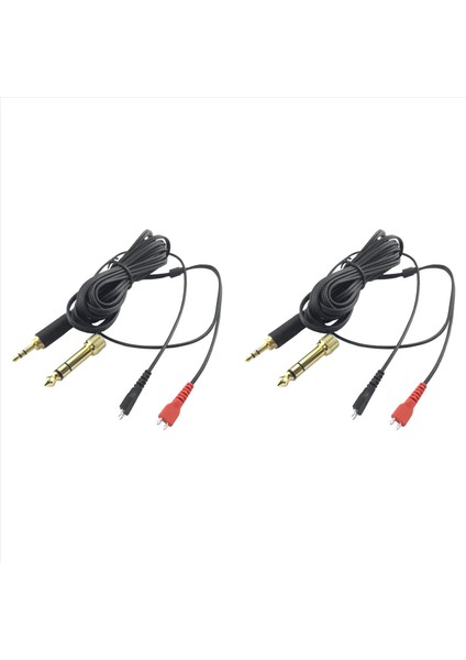 2x Sennheiser Için Yedek Ses Kablosu HD25 HD560 HD540 HD480 HD430 414 HD250 Kulaklık Ses Kablosu L Uzun R Kısa (Yurt Dışından)