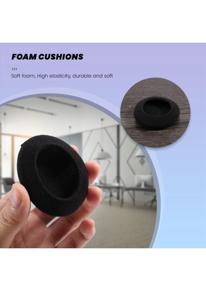 Earpads Köpük Yastıkları Değiştirme Sennheiser Için 4 Paket - Sony - Plantronics - Panasonic - Philips - Logitec - Creative - Koss - Çoğu Kulaklığa Uyacak (60MM - 2 4 &quot ) (Yurt Dışından) modelleri