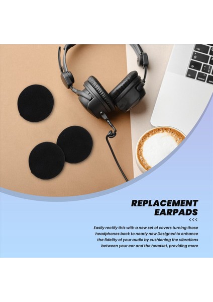 Earpads Köpük Yastıkları Değiştirme Sennheiser Için 4 Paket - Sony - Plantronics - Panasonic - Philips - Logitec - Creative - Koss - Çoğu Kulaklığa Uyacak (60MM - 2 4 &quot ) (Yurt Dışından) indirimleri